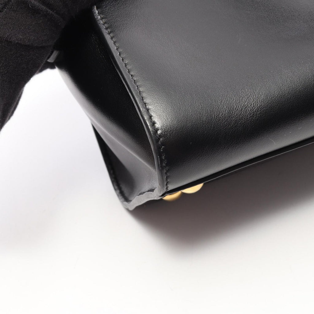 Saint Laurent Paris Handbag YSL Line Baby Monogram Cabas 2-Way Black Leather — view 6