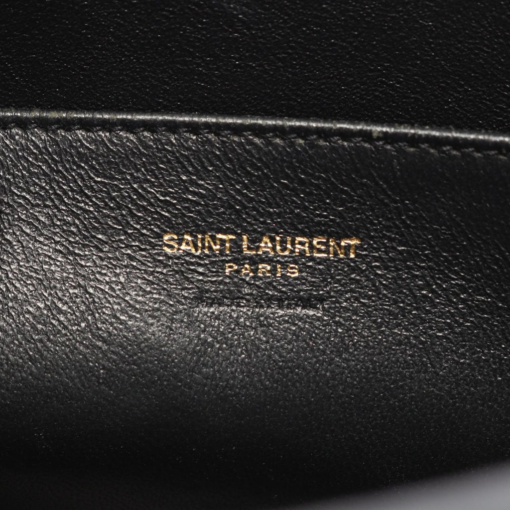 Saint Laurent Paris Handbag YSL Line Baby Monogram Cabas 2-Way Black Leather — view 4