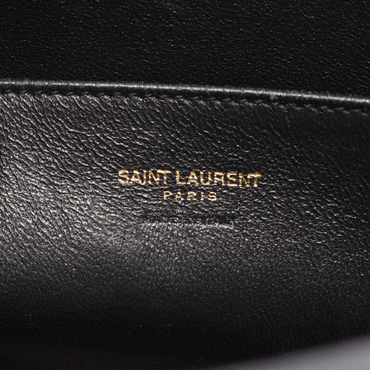 Saint Laurent Paris Handbag YSL Line Baby Monogram Cabas 2-Way Black Leather — view 4