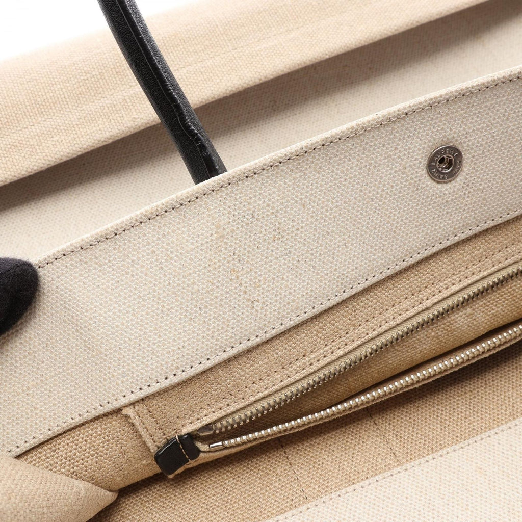Saint Laurent Paris Tote Bag Rive Gauche Noe Ivory Black Leather Large — view 5