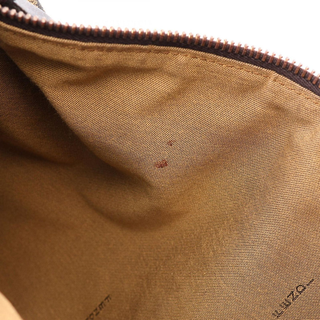 Fendi Shoulder Bag Zucca Brown Black Canvas Leather — view 6