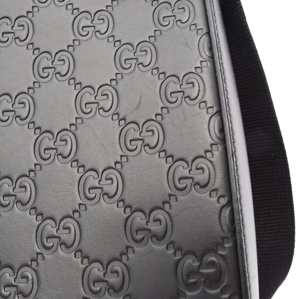 Gucci Shoulder Bag Guccissima Black Leather — view 6
