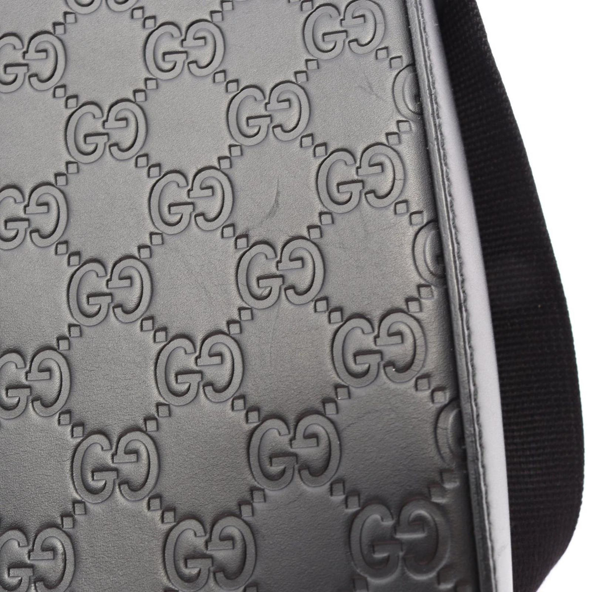 Gucci Shoulder Bag Guccissima Black Leather — view 6
