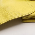 Chanel Backpack CC Logo Yellow Caviar Leather Chain — view 8
