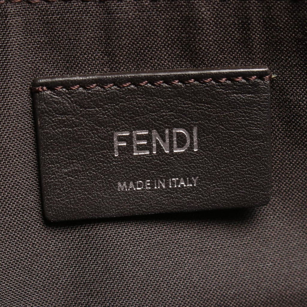 Fendi Handbag by the Way Medium Zucca Brown Black Leather — view 4