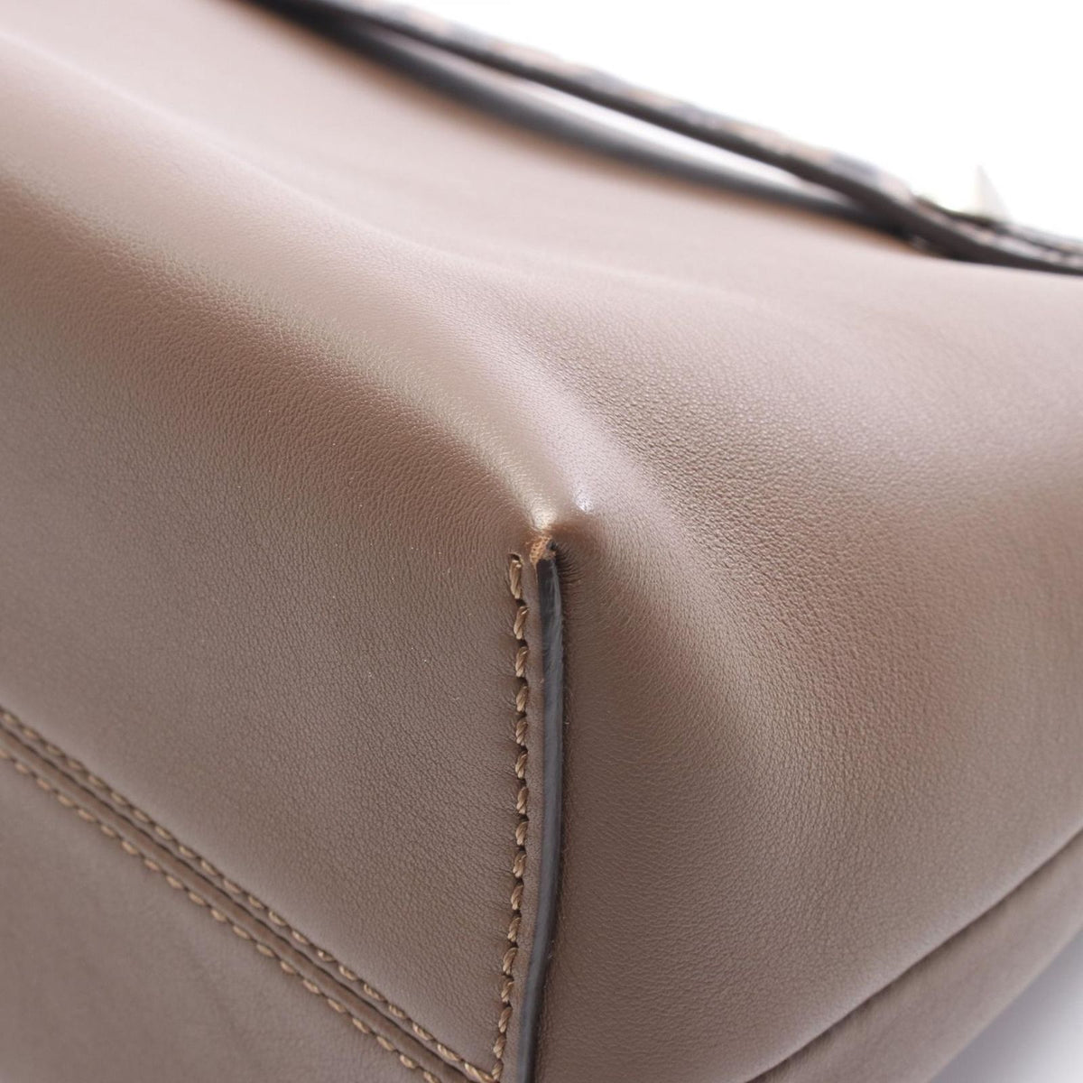 Fendi Handbag by the Way Medium Zucca Brown Black Leather — view 5