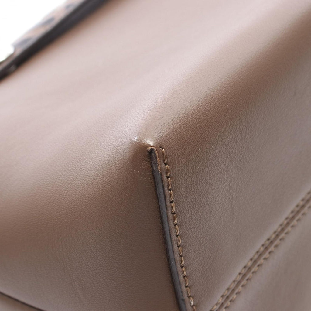 Fendi Handbag by the Way Medium Zucca Brown Black Leather — view 6