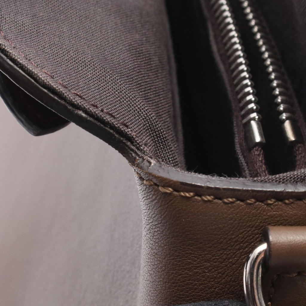 Fendi Handbag by the Way Medium Zucca Brown Black Leather — view 8
