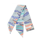 Hermes Scarf Twilly les Sangles Ribbon Silk