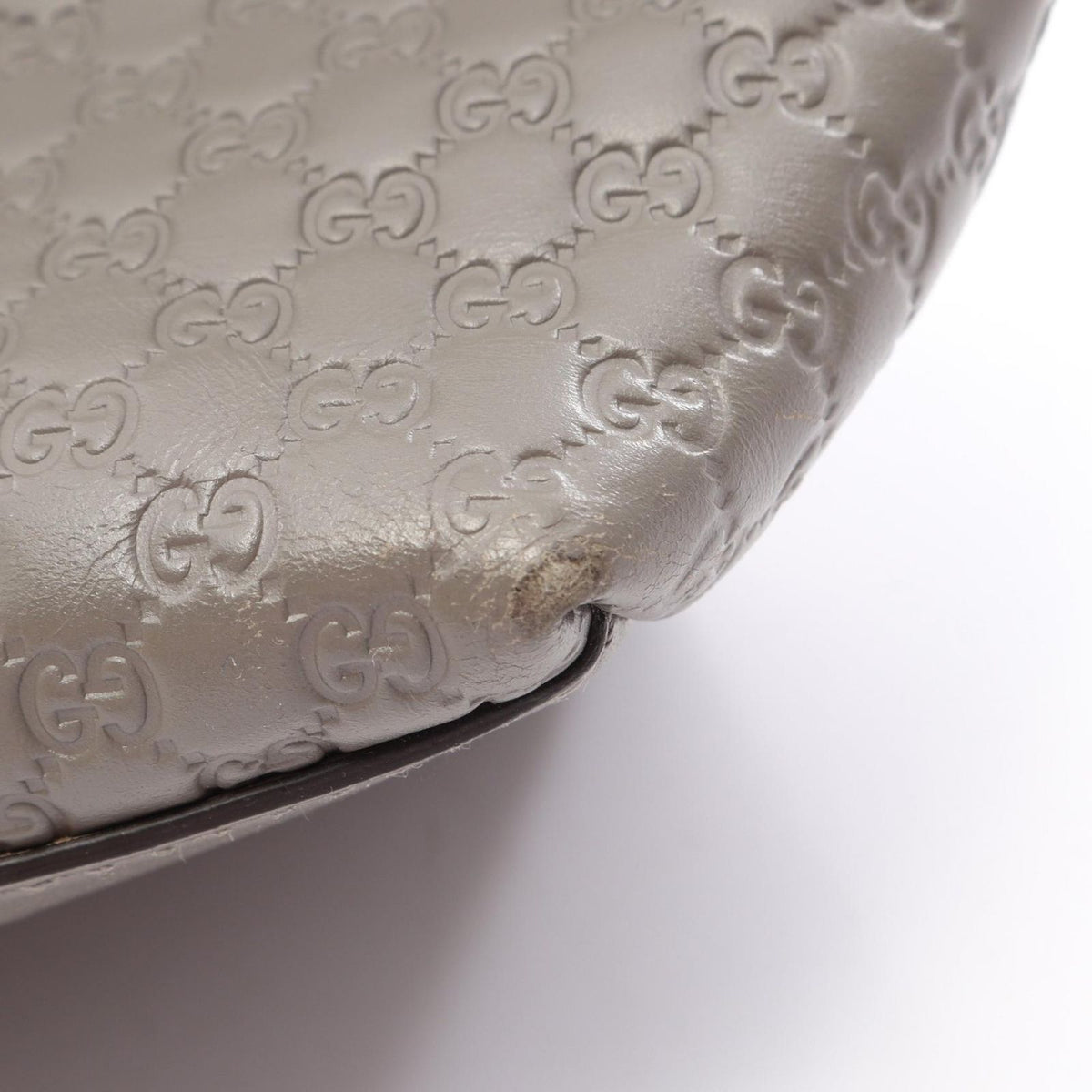 Gucci Handbag Micro Guccissima 2-Way Gray Leather — view 7
