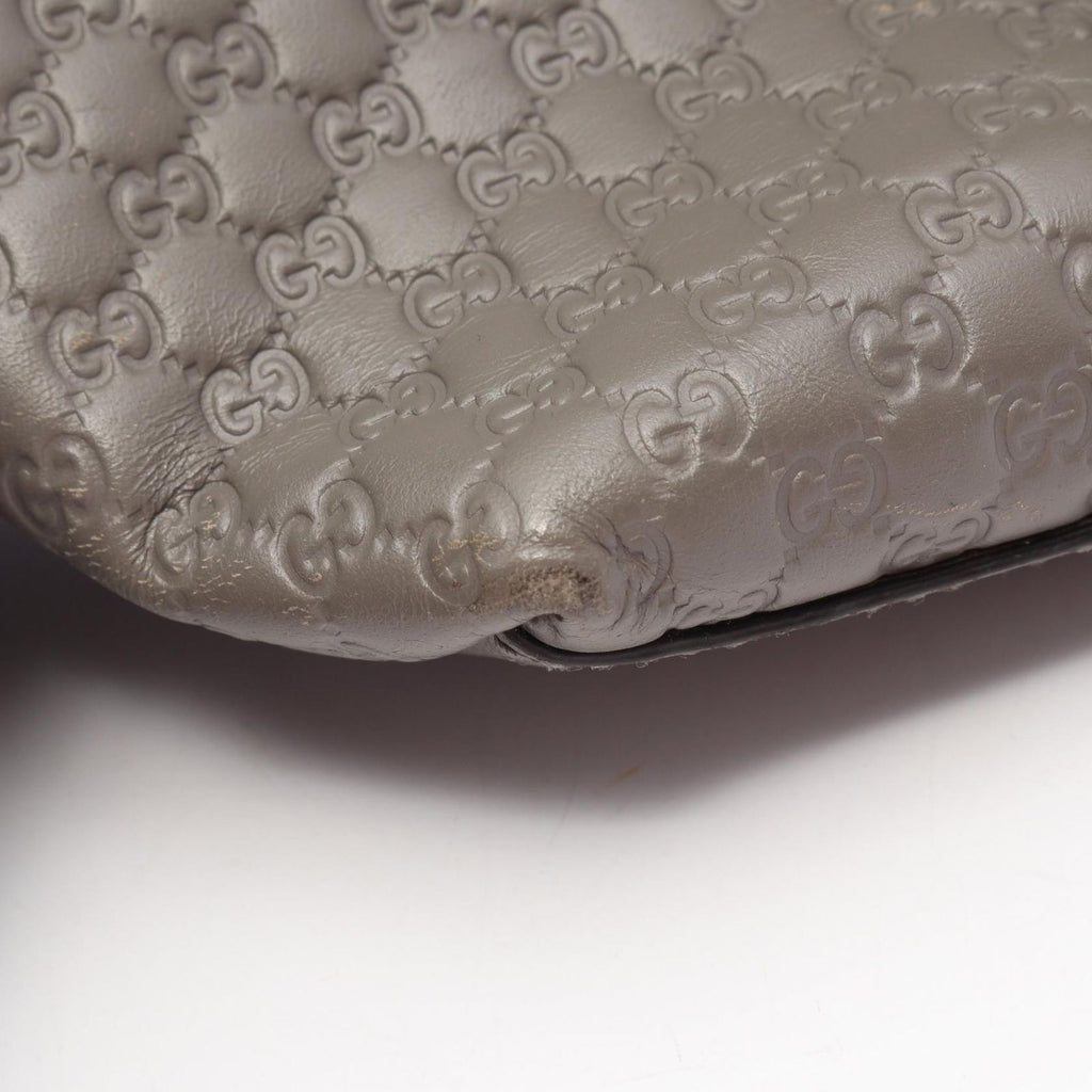Gucci Handbag Micro Guccissima 2-Way Gray Leather — view 8