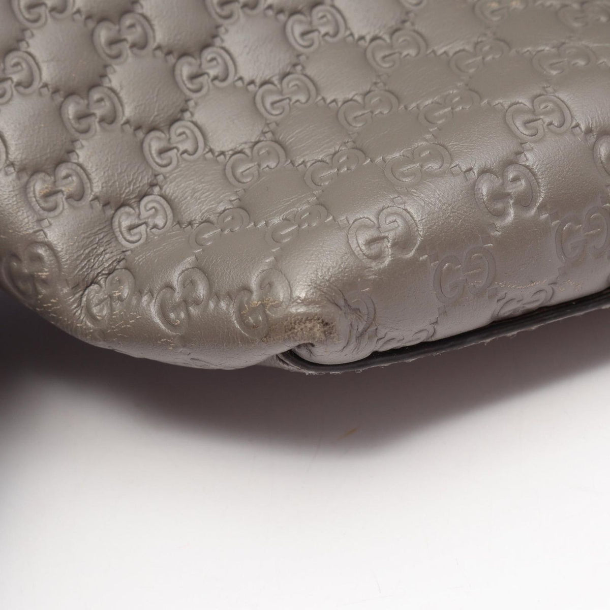 Gucci Handbag Micro Guccissima 2-Way Gray Leather — view 8