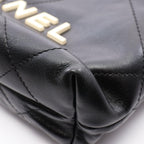 Chanel Shoulder Bag Chanel 22 Mini 2-Way Black Leather Chanel 22 Quilted Chain — view 6