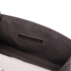 Fendi Handbag Demi Jour Piccola Gray Navy Multi Leather Exotic — view 6