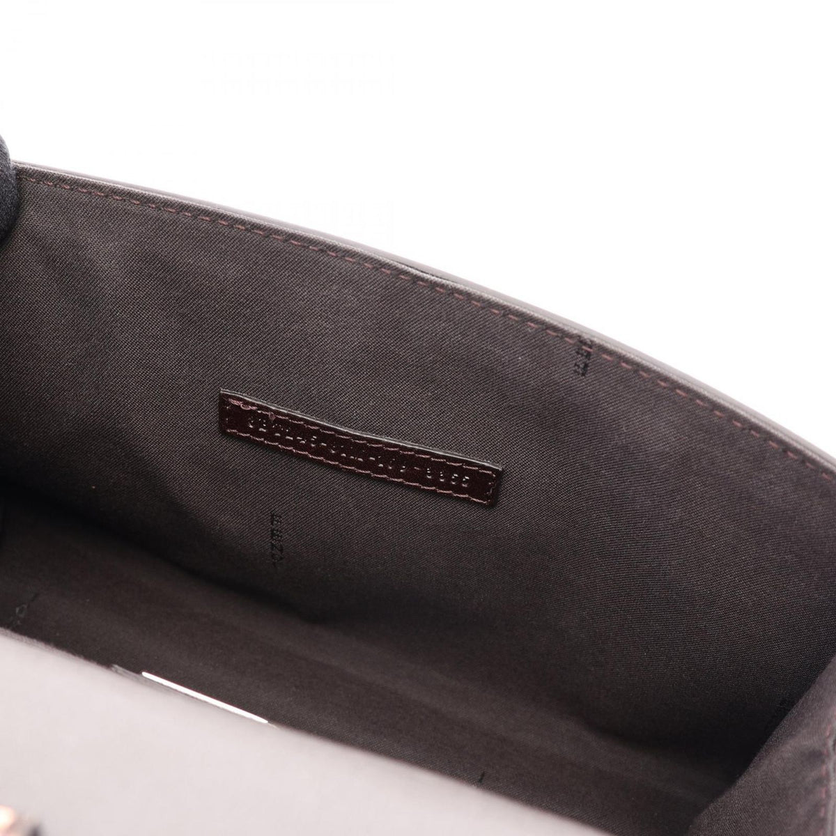 Fendi Handbag Demi Jour Piccola Gray Navy Multi Leather Exotic — view 6
