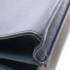 Fendi Handbag Demi Jour Piccola Gray Navy Multi Leather Exotic — view 8
