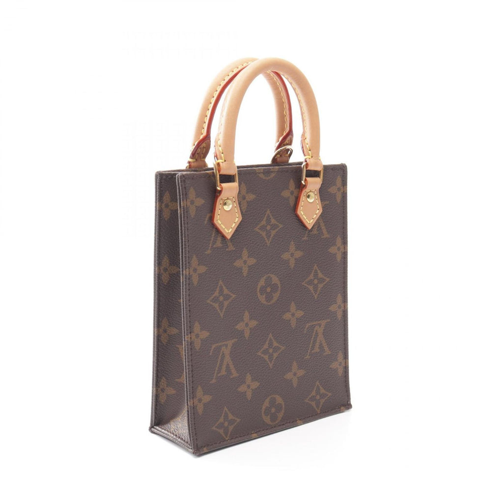 Louis Vuitton Handbag Sac Plat Monogram Leather Petite — view 2