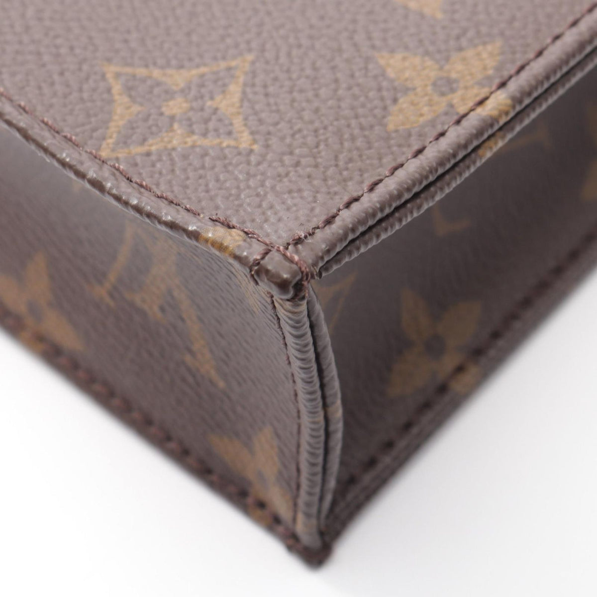 Louis Vuitton Handbag Sac Plat Monogram Leather Petite — view 6