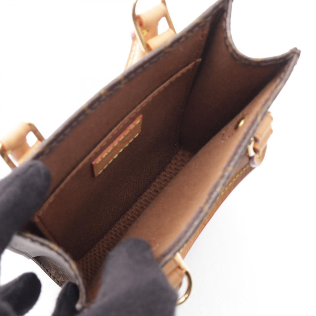 Louis Vuitton Handbag Sac Plat Monogram Leather Petite — view 3