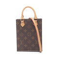 Louis Vuitton Handbag Sac Plat Monogram Leather Petite