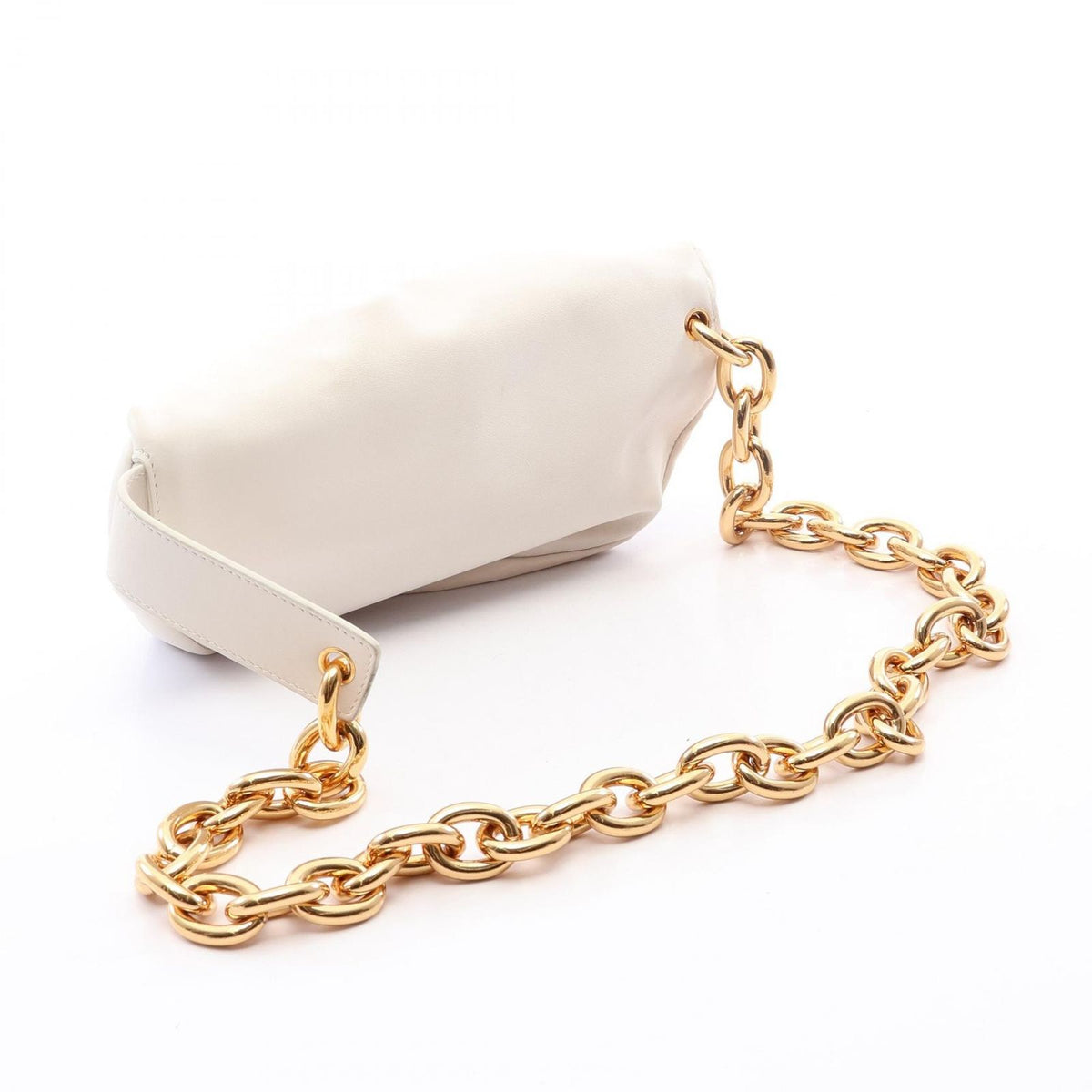 Bottega Veneta Waist Bag the Chain Pouch Mini Ivory Leather — view 2