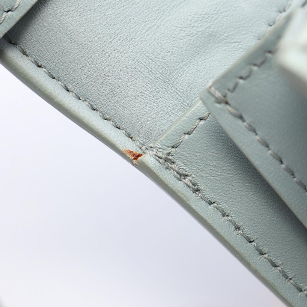 Celine Shoulder Bag Classic Small Light Blue Leather — view 5
