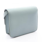 Celine Shoulder Bag Classic Small Light Blue Leather — view 2