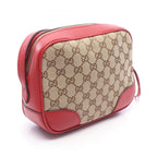 Gucci Shoulder Bag Bree GG Canvas Beige Brown Red — view 2
