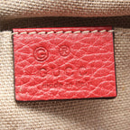 Gucci Shoulder Bag Bree GG Canvas Beige Brown Red — view 4