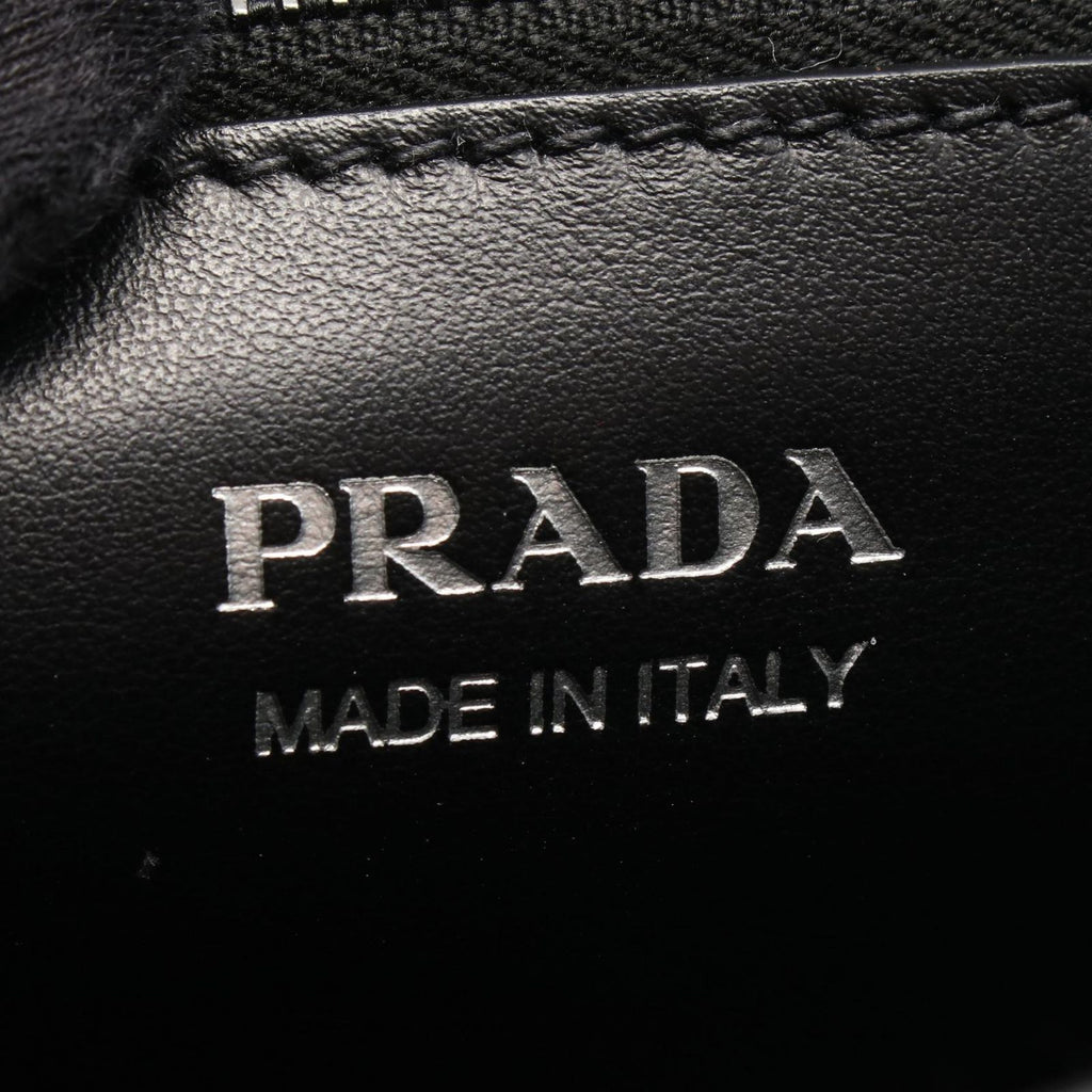 Prada Shoulder Bag City Calfskin Saffi Electra Studs Black Leather — view 4