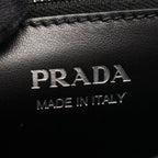 Prada Shoulder Bag City Calfskin Saffi Electra Studs Black Leather — view 4