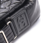 Chanel Shoulder Bag Coco Cocoon Small Messenger Black Nylon Leather PM — view 8