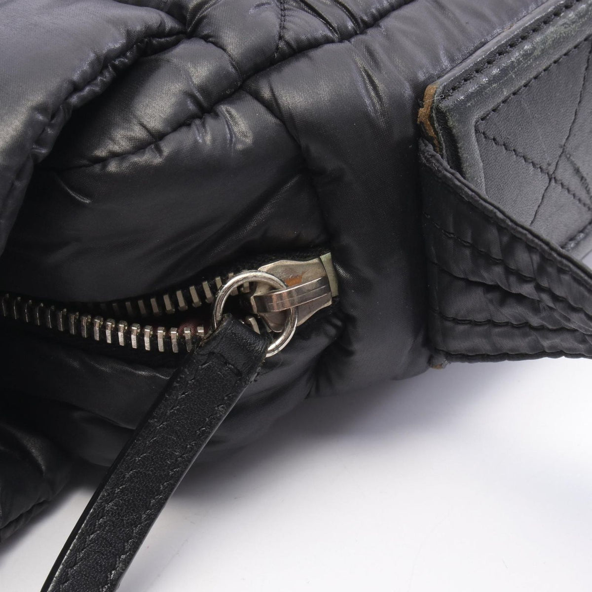 Chanel Shoulder Bag Coco Cocoon Small Messenger Black Nylon Leather PM — view 7
