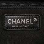 Chanel Tote Bag Paris New York Line Black Nylon Leather — view 4