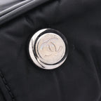 Chanel Tote Bag Paris New York Line Black Nylon Leather — view 8