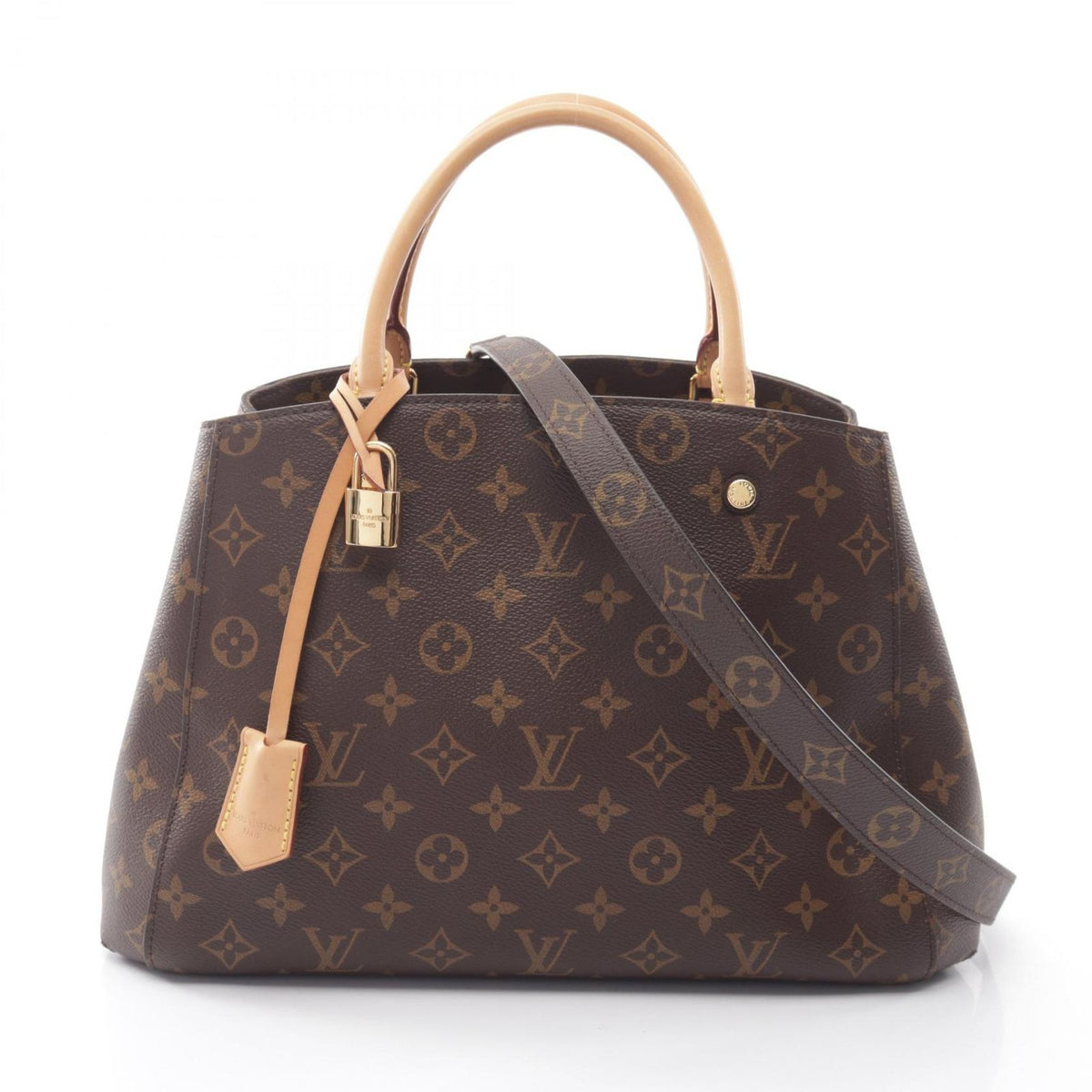 Louis Vuitton Handbag Montaigne MM Monogram Leather