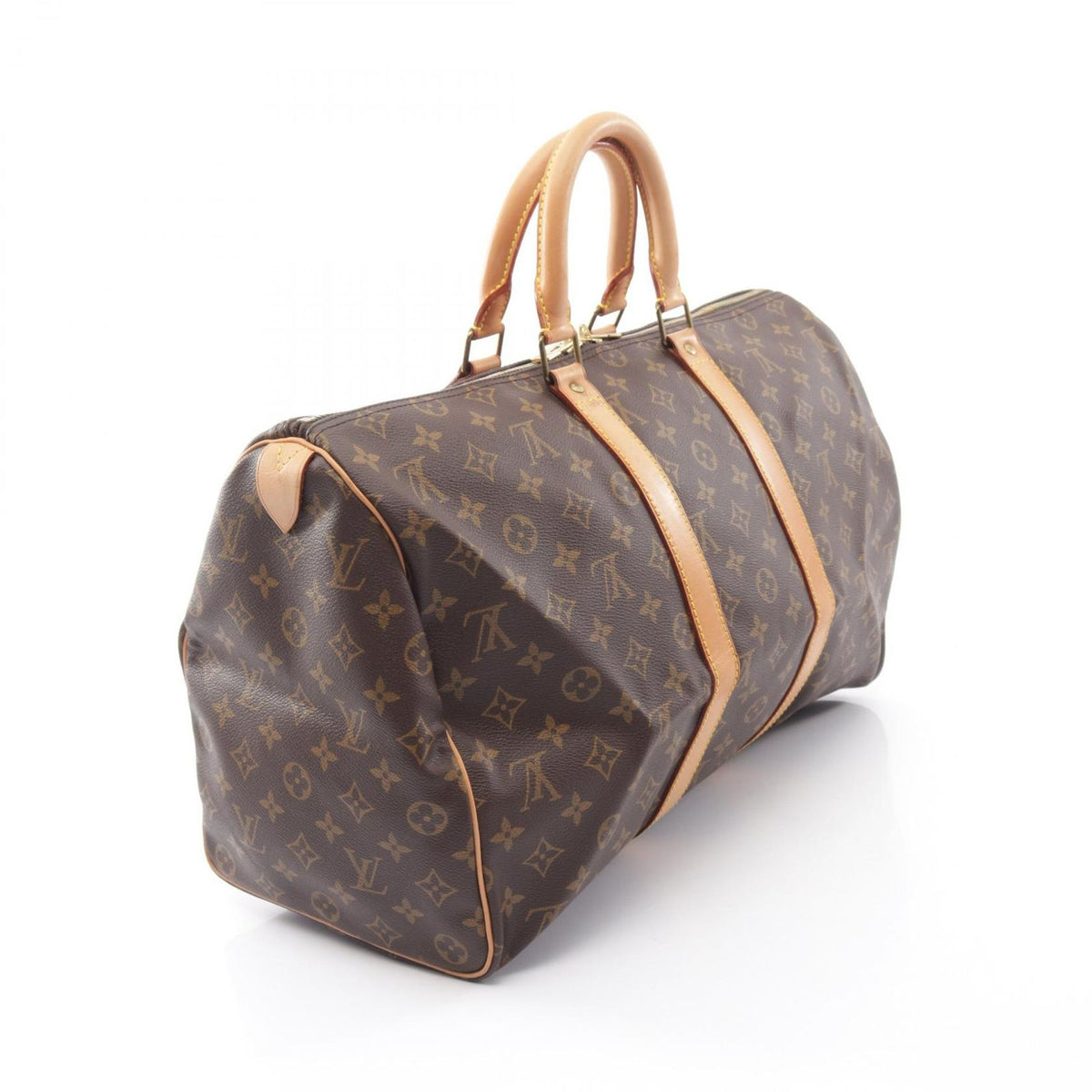 Louis Vuitton Boston Bag Keepall 45 Monogram Leather — view 2