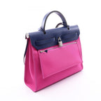 Hermes Handbag Herbag Zip PM Magnolia Blue Saphir 2-Way Ship — view 2