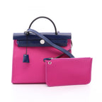 Hermes Handbag Herbag Zip PM Magnolia Blue Saphir 2-Way Ship