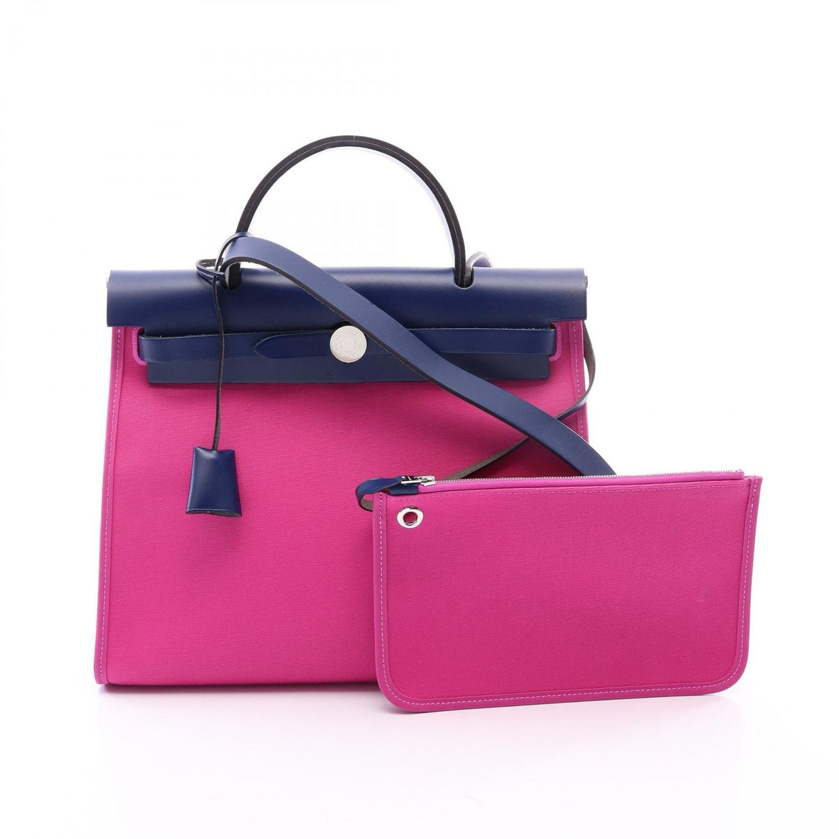 Hermes Handbag Herbag Zip PM Magnolia Blue Saphir 2-Way Ship