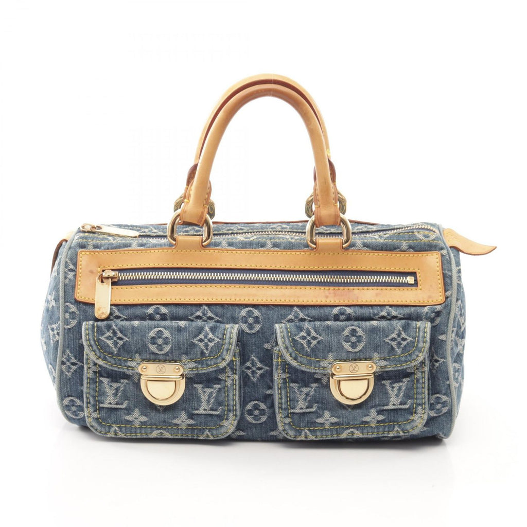 Louis Vuitton Handbag Neo Speedy Monogram Denim Blue