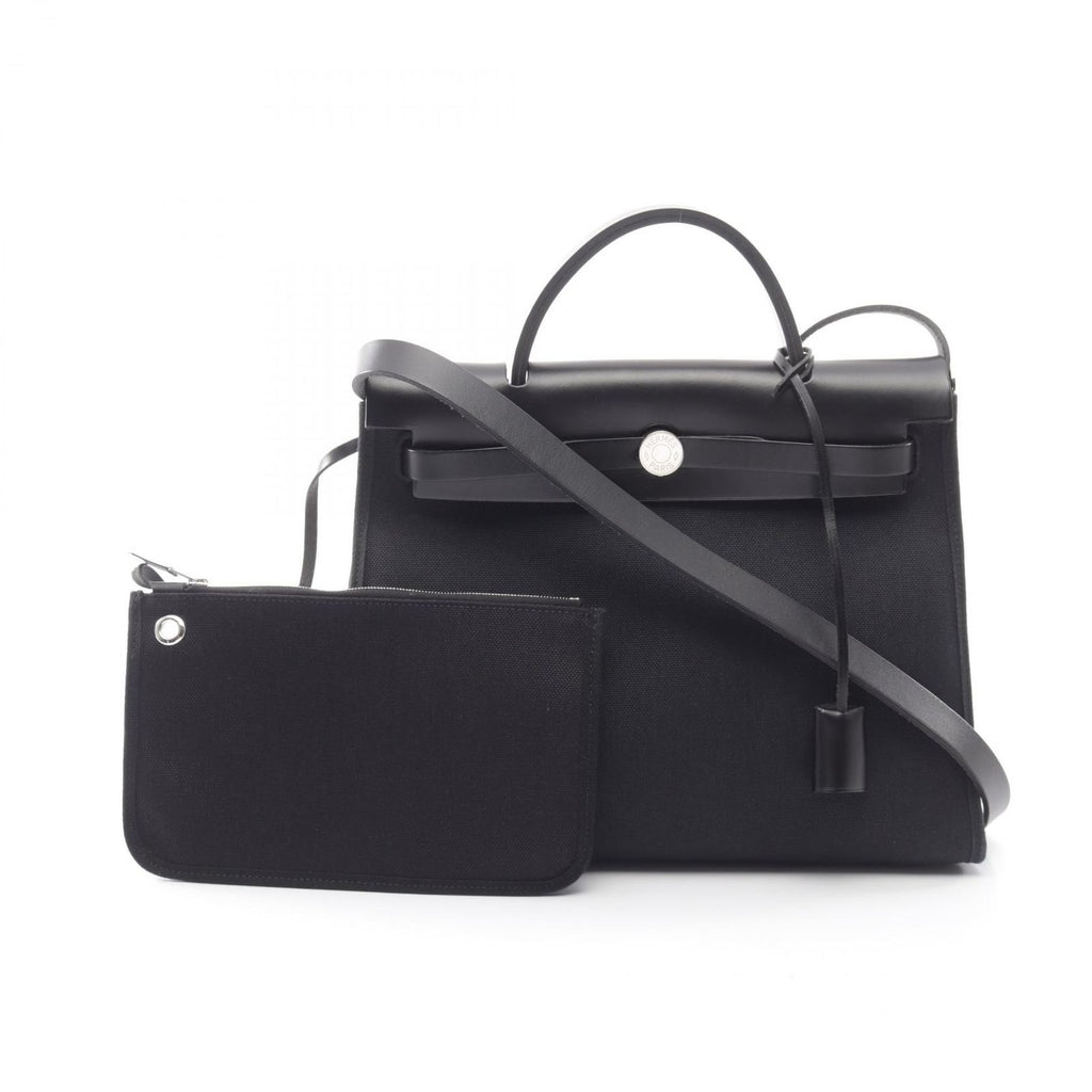 Hermes Handbag Herbag Zip PM 2-Way Black