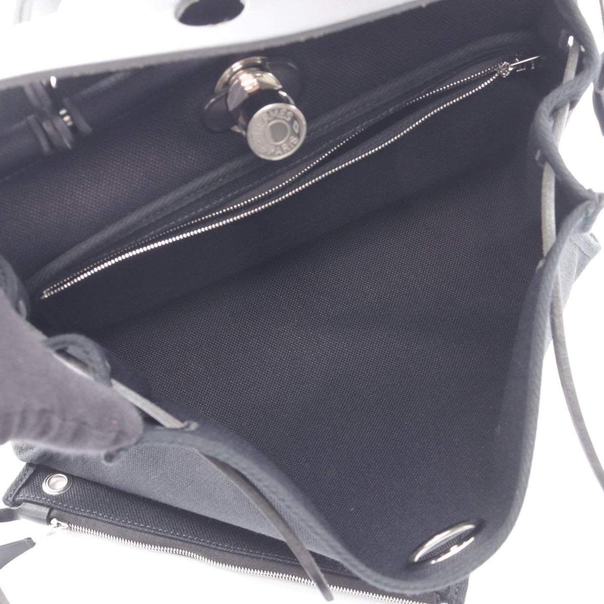 Hermes Handbag Herbag Zip PM 2-Way Black — view 3