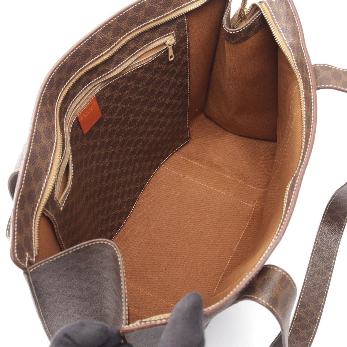 Celine Tote Bag Macadam Dark Brown — view 3
