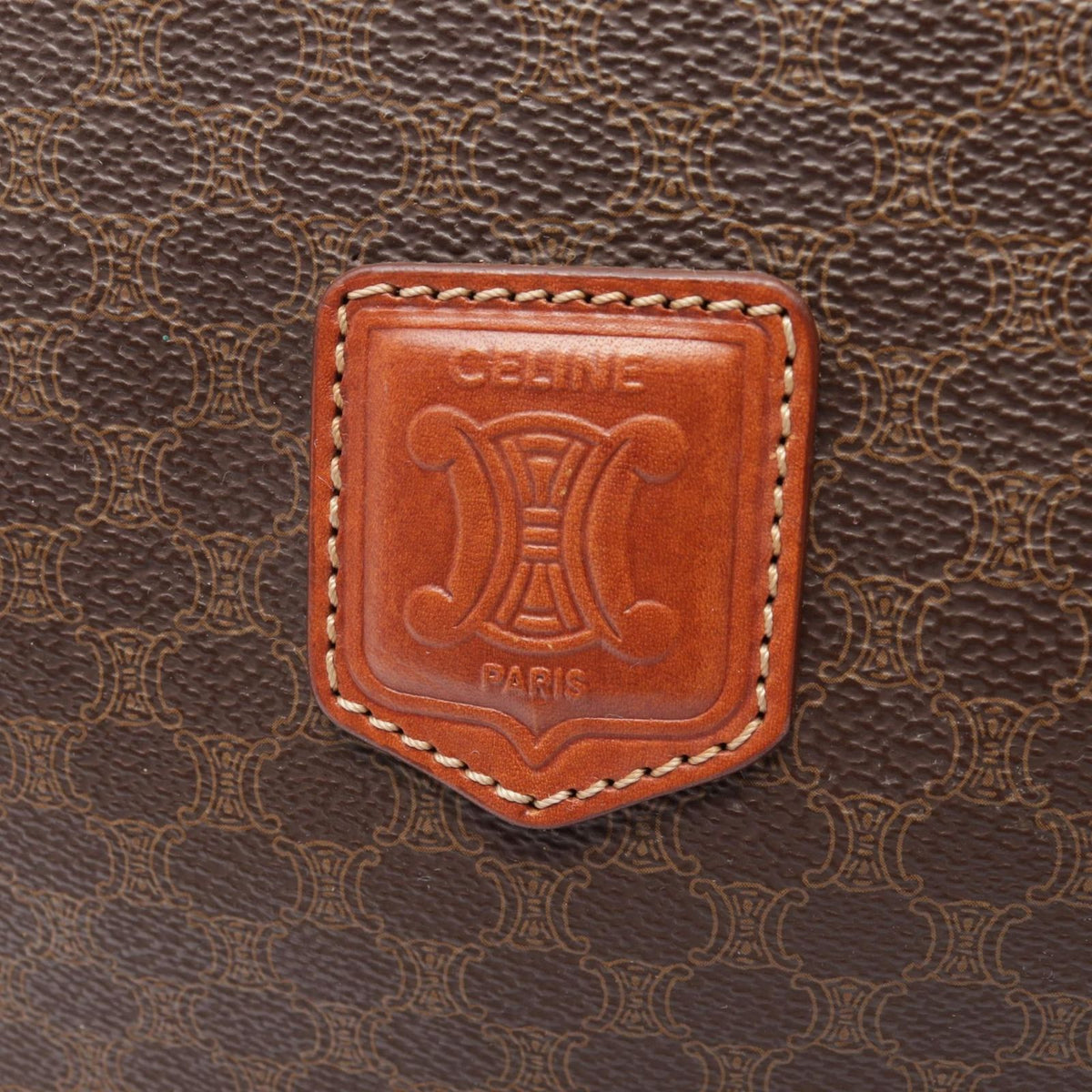 Celine Tote Bag Macadam Dark Brown — view 7