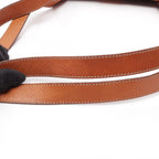 Celine Tote Bag Macadam Dark Brown Camel Leather — view 6