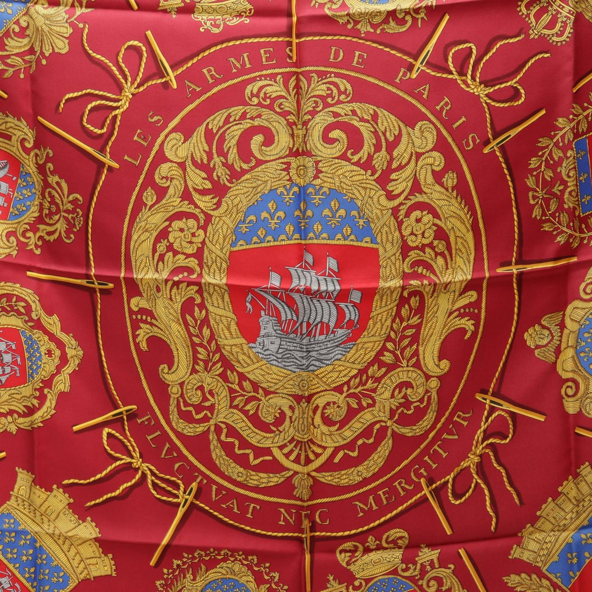 Hermes Scarf Carre 90 les Armes de Paris Silk — view 4