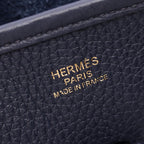 Hermes Shoulder Bag Evelyne 3 Trois PM Bleu Nuit — view 4