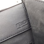 Fendi Tote Bag Black Silver Leather — view 4