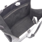 Fendi Tote Bag Black Silver Leather — view 3